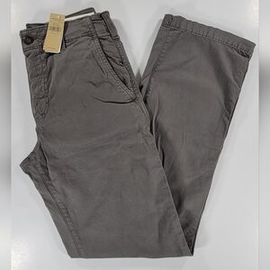 NEW American Eagle Pants Men 28x32 Gray Chino Khaki Extreme Flex Original Boot